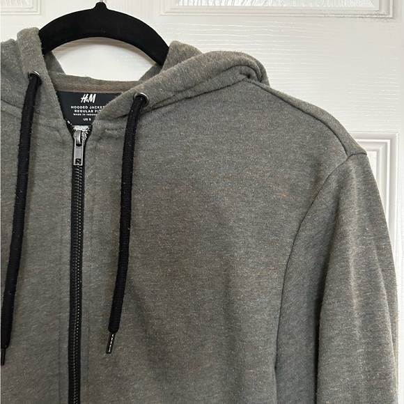 H&M Hooded Regular Fit Zip Up Jacket - Picture 3 of 4